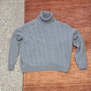 Vintage Wainscott Cable Knit Turtleneck Sweater